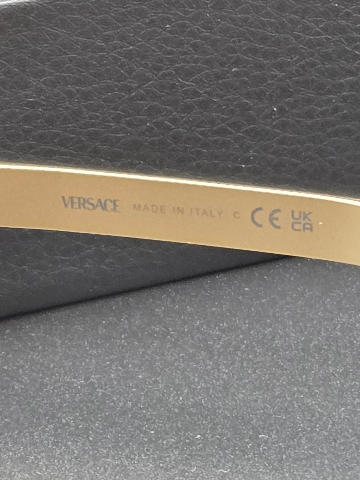 NEW Authentic Versace Clarck Pilot Sunglasses In Box With Papers VE2302 152387 Gold And Dark Grey