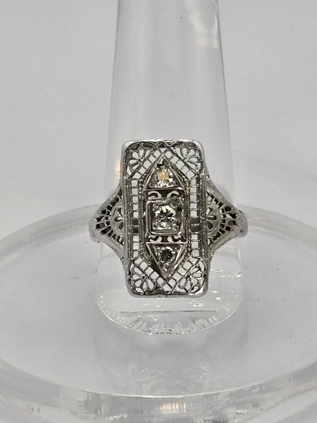 detail of inner band and hallmarked area