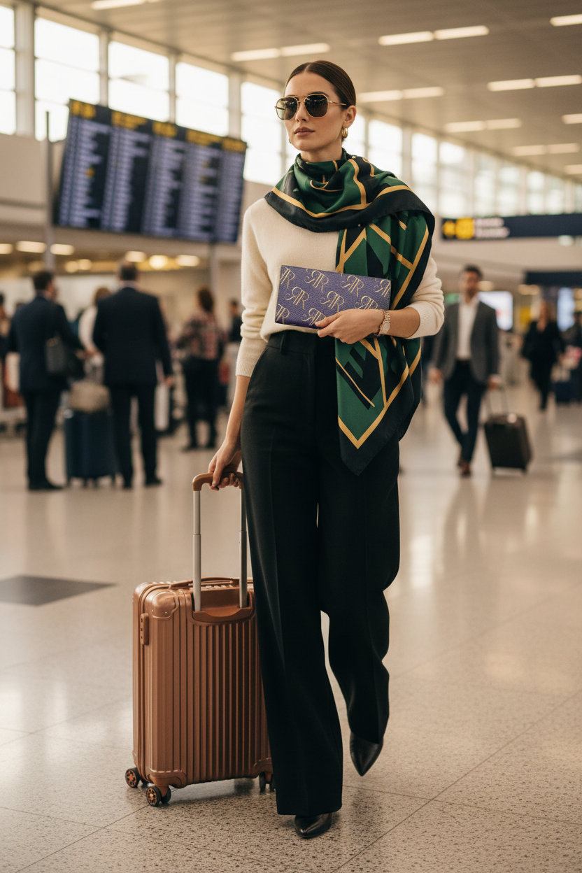 Royal Regency Wallet — Female Model Travel