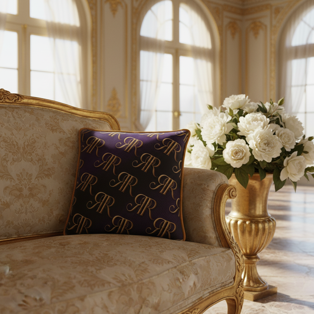 RR Cushion — Versailles Settee Scene